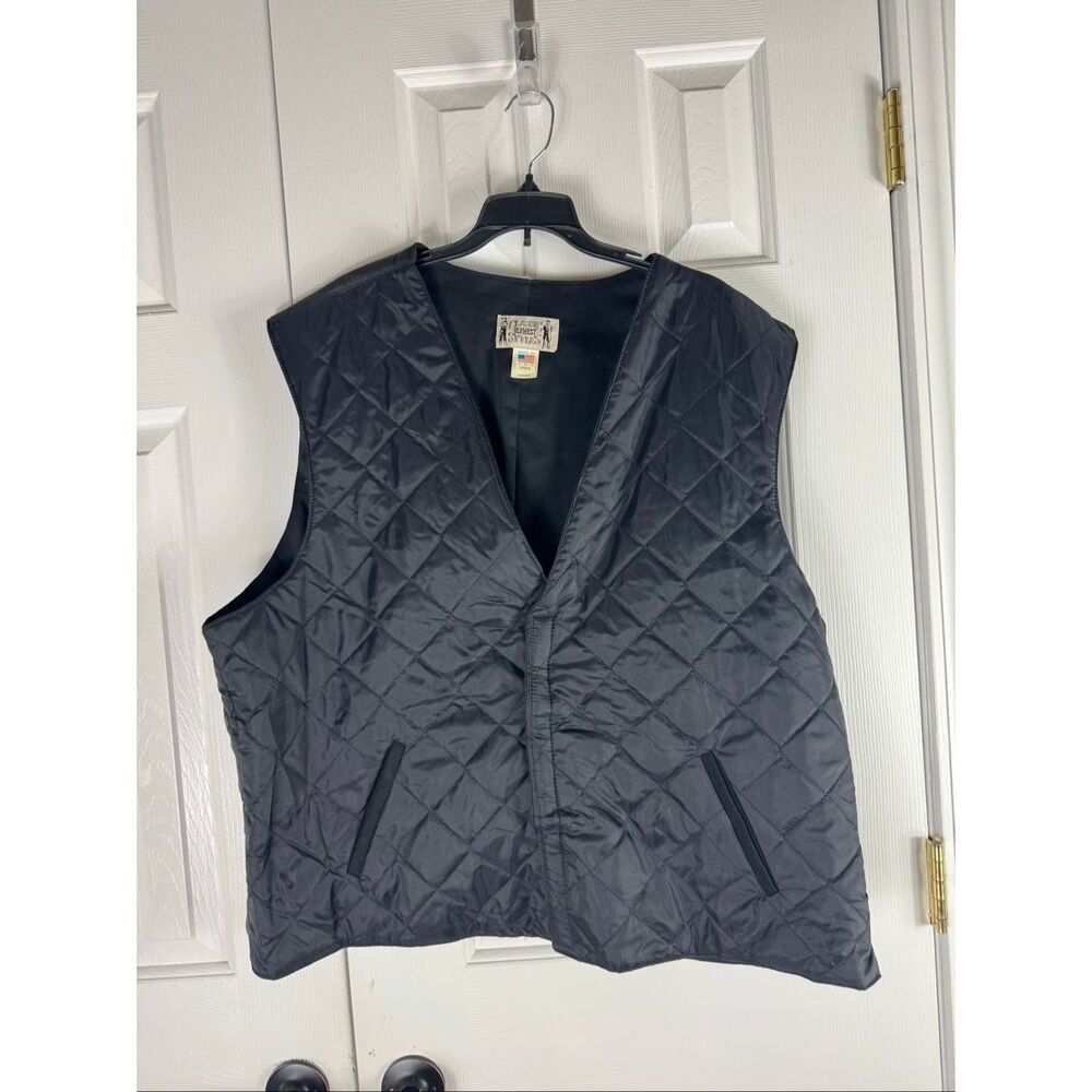 Classic Old West Styles Black Quilted Concealed Carry Vest Size XXXL